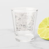 ヴィンテージ新聞 ショットグラス (裏面)