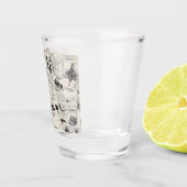 ヴィンテージ新聞 ショットグラス (右)