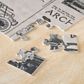 ヴィンテージ新聞 ジグソーパズル (側面)