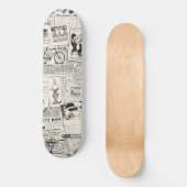 ヴィンテージ新聞 スケートボード (正面)
