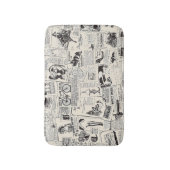 ヴィンテージ新聞 バスマット (正面縦)