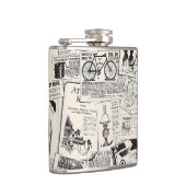 ヴィンテージ新聞 フラスク (右)