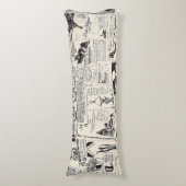 ヴィンテージ新聞 ボディピロー (正面縦)