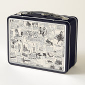 ヴィンテージ新聞 メタルランチボックス (裏面)