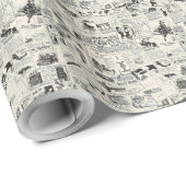 ヴィンテージ新聞 ラッピングペーパー (ロールコーナー)