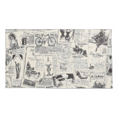 ヴィンテージ新聞 枕カバー (裏面)