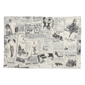 ヴィンテージ新聞 枕カバー (裏面)