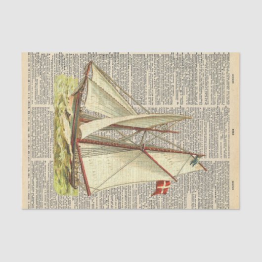 ヴィンテージ新聞（船舶分離付） 薄葉紙 (正面)