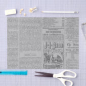 ヴィンテージ新聞 薄葉紙 (クラフト)