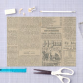 ヴィンテージ新聞 薄葉紙 (クラフト)