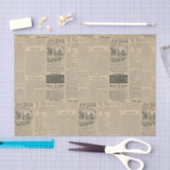 ヴィンテージ新聞 薄葉紙 (クラフト)
