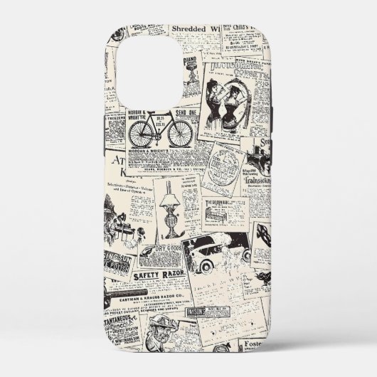 ヴィンテージ新聞 Case-Mate iPhoneケース (裏面)