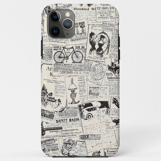 ヴィンテージ新聞 Case-Mate iPhoneケース (裏面)
