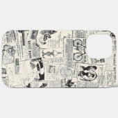 ヴィンテージ新聞 Case-Mate iPhoneケース (裏面 (横))