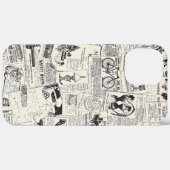 ヴィンテージ新聞 Case-Mate iPhoneケース (裏面 (横))