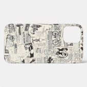 ヴィンテージ新聞 Case-Mate iPhoneケース (裏面 (横))