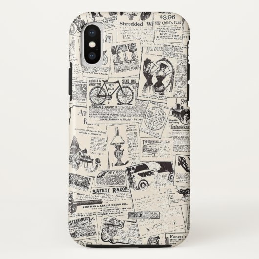 ヴィンテージ新聞 Case-Mate iPhoneケース (裏面)