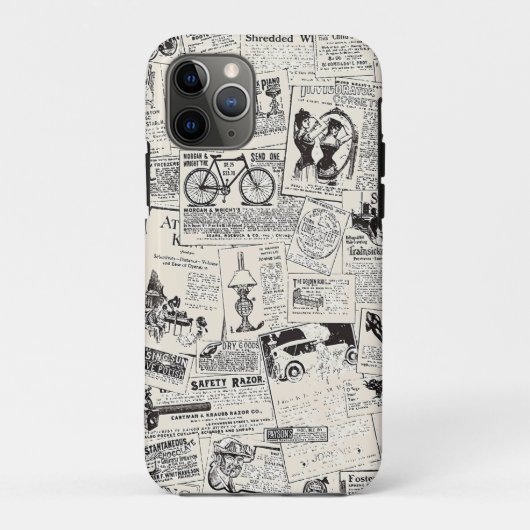 ヴィンテージ新聞 Case-Mate iPhoneケース (裏面)