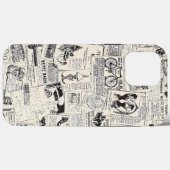 ヴィンテージ新聞 Case-Mate iPhoneケース (裏面 (横))