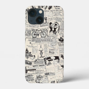 ヴィンテージ新聞 iPhone 13 MINIケース