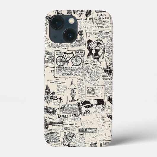 ヴィンテージ新聞 Case-Mate iPhoneケース (裏面)