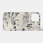 ヴィンテージ新聞 Case-Mate iPhoneケース (裏面 (横))