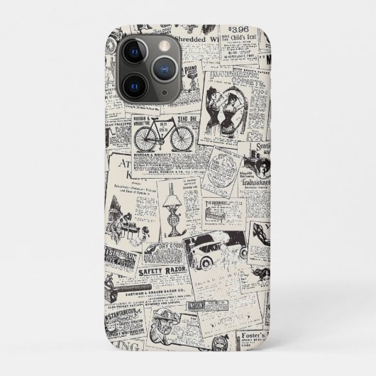 ヴィンテージ新聞 Case-Mate iPhoneケース (裏)