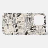 ヴィンテージ新聞 Case-Mate iPhoneケース (裏面 (横))