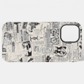 ヴィンテージ新聞 iPhoneケース (裏面横)