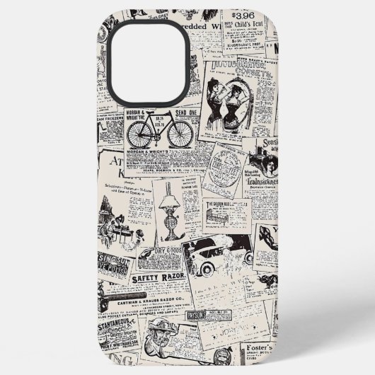 ヴィンテージ新聞 iPhoneケース (裏面)