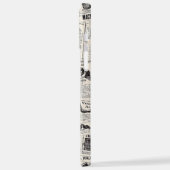 ヴィンテージ新聞 iPhoneケース (左側面)