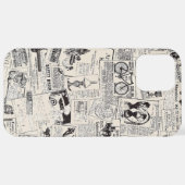 ヴィンテージ新聞 iPhoneケース (裏面横)