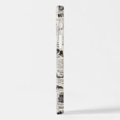 ヴィンテージ新聞 iPhoneケース (左側面)