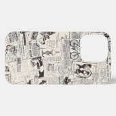 ヴィンテージ新聞 iPhoneケース (裏面横)