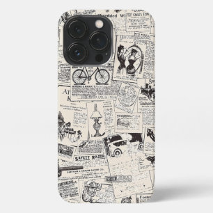 ヴィンテージ新聞 iPhone 13 PROケース