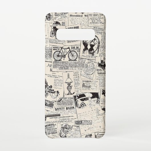 ヴィンテージ新聞 SAMSUNG GALAXYケース (裏面)