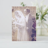 ヴィンテージ新郎新婦の日付の保存 (スタンド正面)