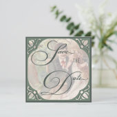 ヴィンテージ新郎新婦の日付テンプレートの保存 (スタンド正面)