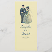 ヴィンテージ新郎新婦ウェディングレセプションディナー メニュー (裏面)