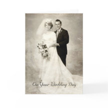 ヴィンテージ新郎新婦、おめでとう