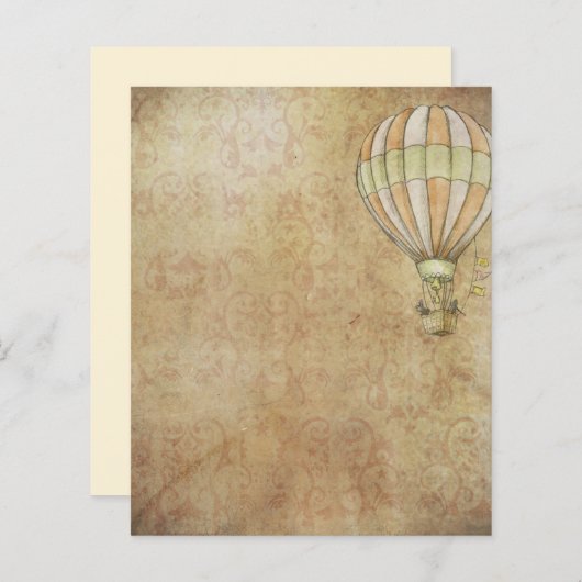 ヴィンテージ旅行で熱気球を開発 (正面/裏面)