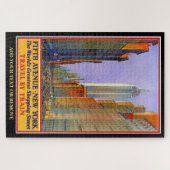 ヴィンテージ旅行のポスタービューFifth Avenue New York ジグソーパズル (横)