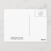 ヴィンテージ旅行のポスター、シャモニー、モンブラン、 ポストカード (裏面)