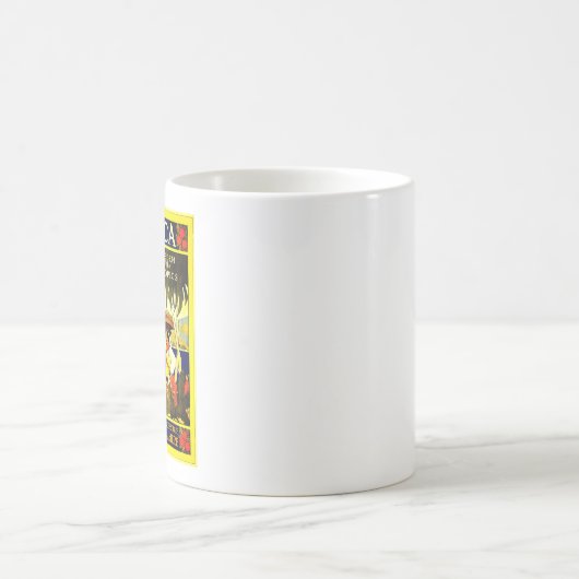 ヴィンテージ旅行のポスター：ジャマイカコーヒーマグ コーヒーマグカップ (中央)