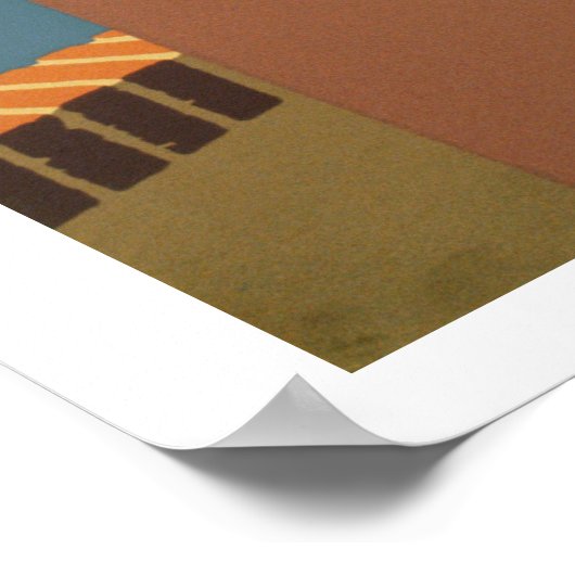 ヴィンテージ旅行のポスター、プエルトリコを発見！ ポスター (角)