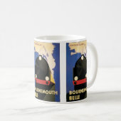 ヴィンテージ旅行のポスター、ボーンマス・ベルトレイン コーヒーマグカップ (正面右)