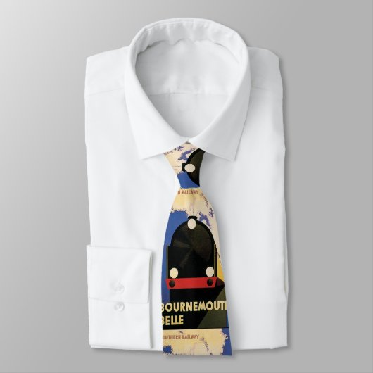ヴィンテージ旅行のポスター、ボーンマス・ベルトレイン ネクタイ (タイ)