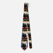 ヴィンテージ旅行のポスター、ボーンマス・ベルトレイン ネクタイ (正面)