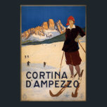 ヴィンテージ旅行のポスター – Cortina d'Amperzzo ポスター<br><div class="desc">ヴィンテージ旅行ポスターアート – Cortina d'Amperzzo</div>