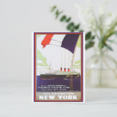 ヴィンテージ旅行のポスター： Southampton New York ポストカード (スタンド正面)